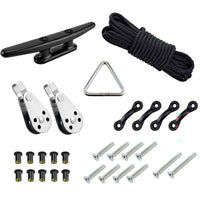 Thumbnail for Kayak anchor trolley rope cleat detail