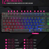 Thumbnail for Gaming keyboard with multimedia function keys