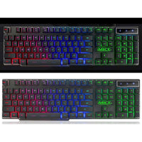 Thumbnail for Gaming keyboard wired mechanical RGB backlit black