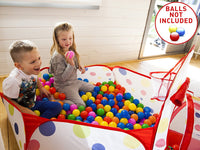 Thumbnail for Kids Play Tent 3Pc Kids Play Tent Crawl Tunnel And Ball Pit Kids Play Tent With Basketball Hoop