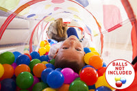 Thumbnail for Kids Play Tent 3Pc Kids Play Tent Crawl Tunnel And Ball Pit Kids Play Tent With Basketball Hoop
