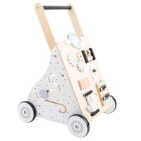 Thumbnail for Toddler pushing wooden walker