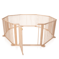 Thumbnail for Baby Playpen Toddler Deluxe Kids Wooden Play Pen 8 Panel