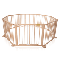 Thumbnail for Baby Playpen Toddler Deluxe Kids Wooden Play Pen 8 Panel