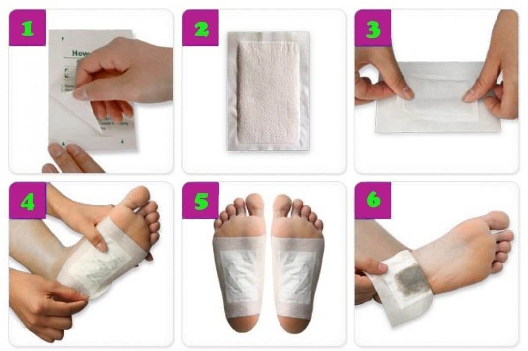 100 Kinoki Detox Foot Pads Patches With Adhesive - The Shopsite