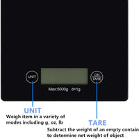 Thumbnail for Kitchen Scale Food Scale Digital Weight Grams And Oz - The Shopsite