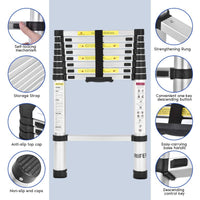 Thumbnail for Telescopic Ladder 2.6m Portable Extension Ladder