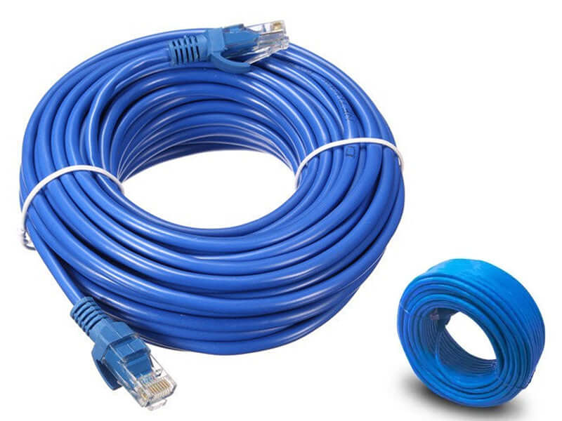 LAN cable Ethernet Cat5e with gold plated connectors