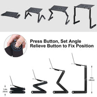 Thumbnail for Adjustable Laptop Table Stand with Cooling Fan