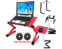 Thumbnail for Laptop Stand – Adjustable Laptop Stand Portable Laptop Table with Cooling Fans and Mouse Pad