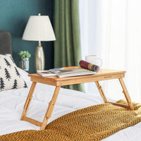 Thumbnail for Laptop Stand Laptop Table Multi Function Bamboo Laptop Bed Desk Table Foldable Cooling Holder Tray Stand