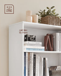 Thumbnail for Bookshelf with backboard clips for stability