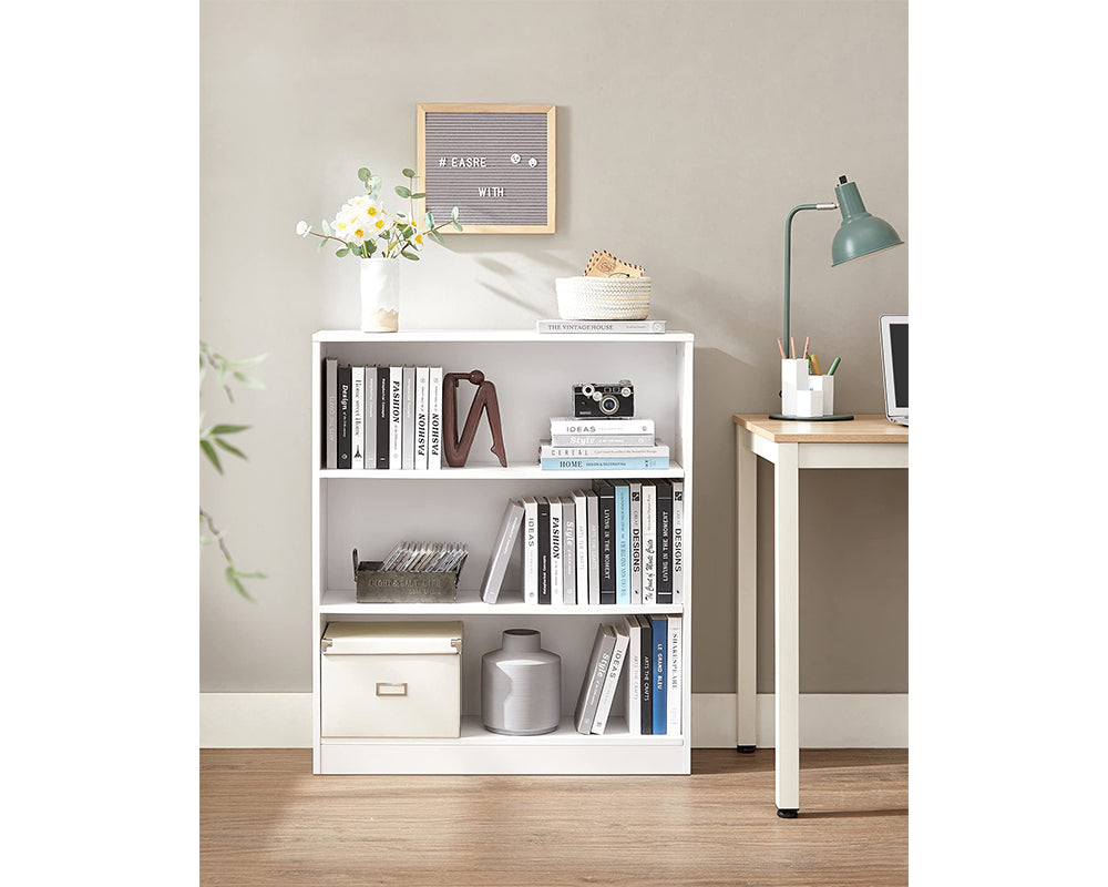 Bookshelf with floor protection pads