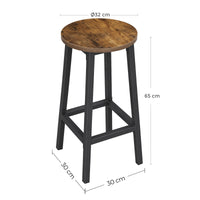Thumbnail for Vasagle Bar Stools 2 Pcs