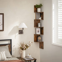 Thumbnail for VASAGLE Floating Corner Shelf - 5-Tier