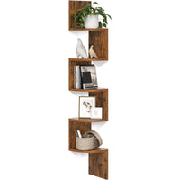 Thumbnail for VASAGLE Floating Corner Shelf - 5-Tier