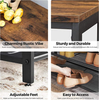 Thumbnail for VASAGLE Shoe Rack Bench Shoe Storage Bench Shoe Rack