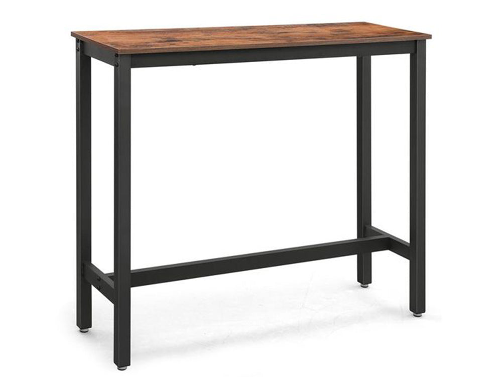 Industrial Rustic Brown Bar Table - VASAGLE