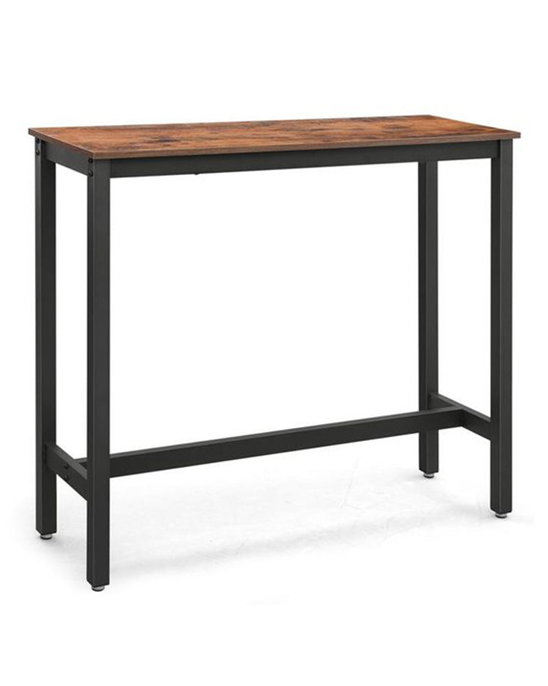 Industrial Rustic Brown Bar Table - VASAGLE