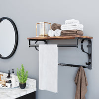 Thumbnail for VASAGLE Wall Mounted Coat Rack With Shelf