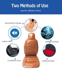 Thumbnail for Electric Leather Back Massager Chair Cushion
