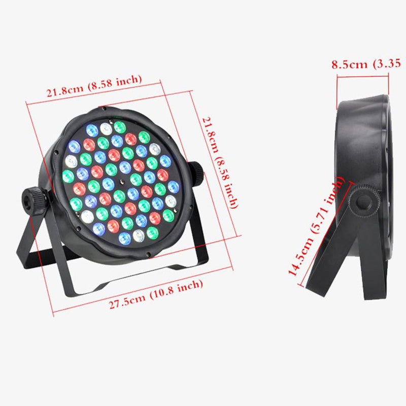 Par Light Frame 54 LED Strobe Stage PAR Light RGBW Colour Effects – Homyspire