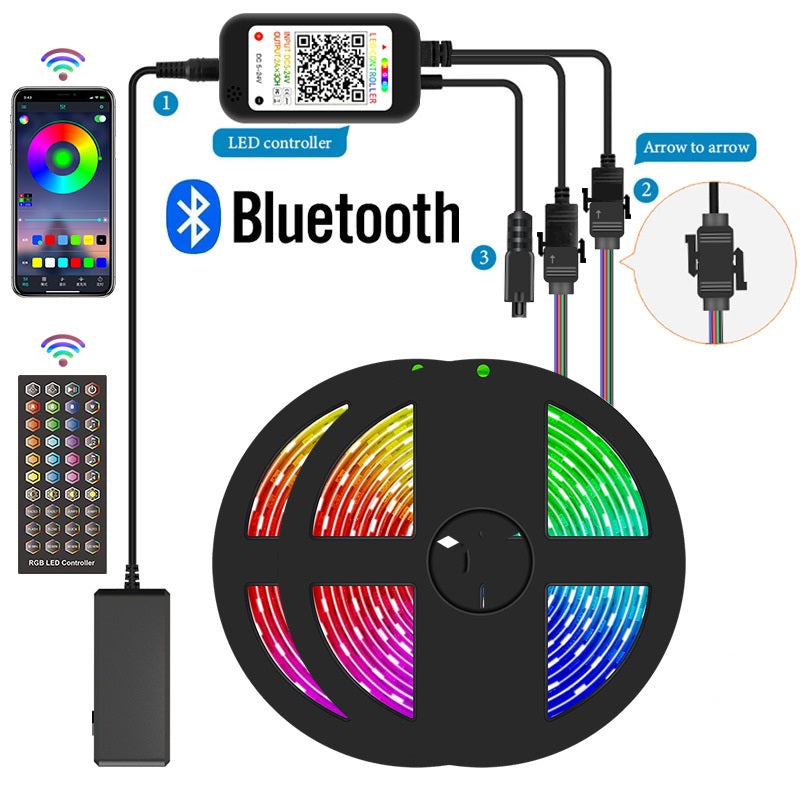 LED Strip Lights 20M 5050RGB 24key Remote - The Shopsite