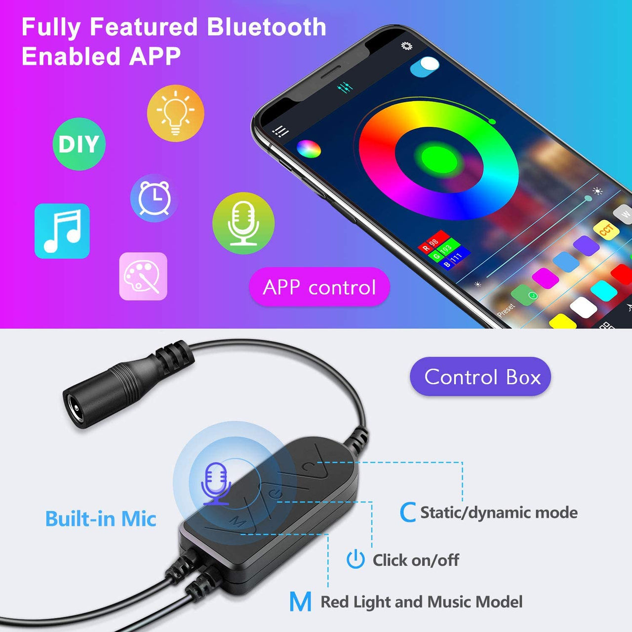 LED Strip Lights 20M 5050RGB 24key Remote - The Shopsite