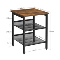 Thumbnail for Bedside Table with Mesh Shelf