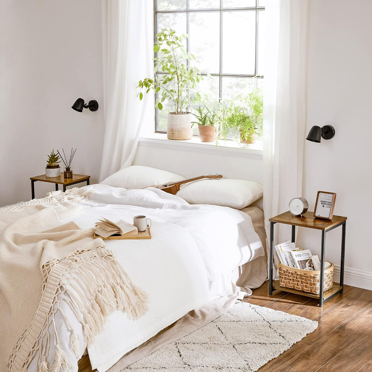 Minimalist rustic side table
