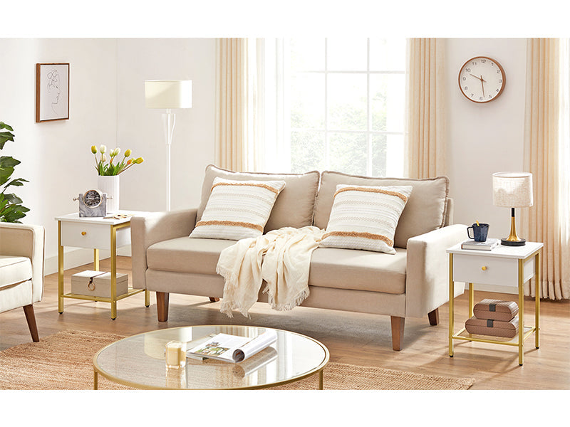 Stylish white end table