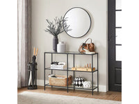 Thumbnail for 3 Tier Console Table Frame Sofa Table Black