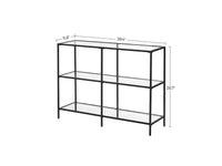 Thumbnail for 3 Tier Console Table Frame Sofa Table Black