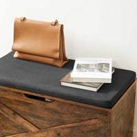 Thumbnail for VASAGLE Storage Bench Brown