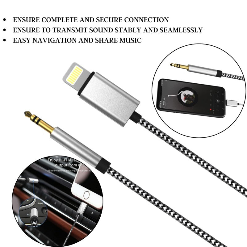 Cable with compatible iPhone models listed