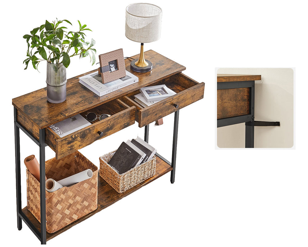 Console table in hallway