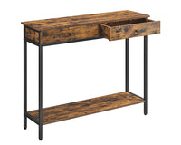 Thumbnail for Steel frame console table with black legs