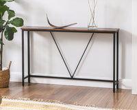 Thumbnail for Console table with labelled assembly parts
