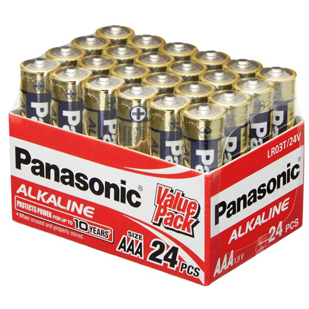 Panasonic AAA Alkaline Battery 24 Pack