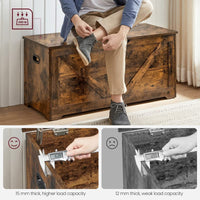 Thumbnail for Vasagle Farmhouse Style Storage Bench