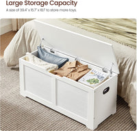 Thumbnail for VASAGLE Storage Chest Bench, Storage Trunk with 2 Safety Hinges