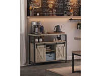 Thumbnail for VASAGLE Kitchen Cabinet, 2 Sliding Doors, Storage