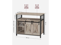 Thumbnail for VASAGLE Kitchen Cabinet, 2 Sliding Doors, Storage