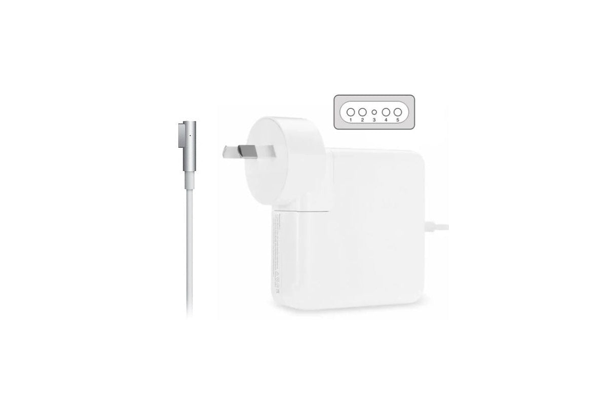 Magsafe charger with compact power brick design