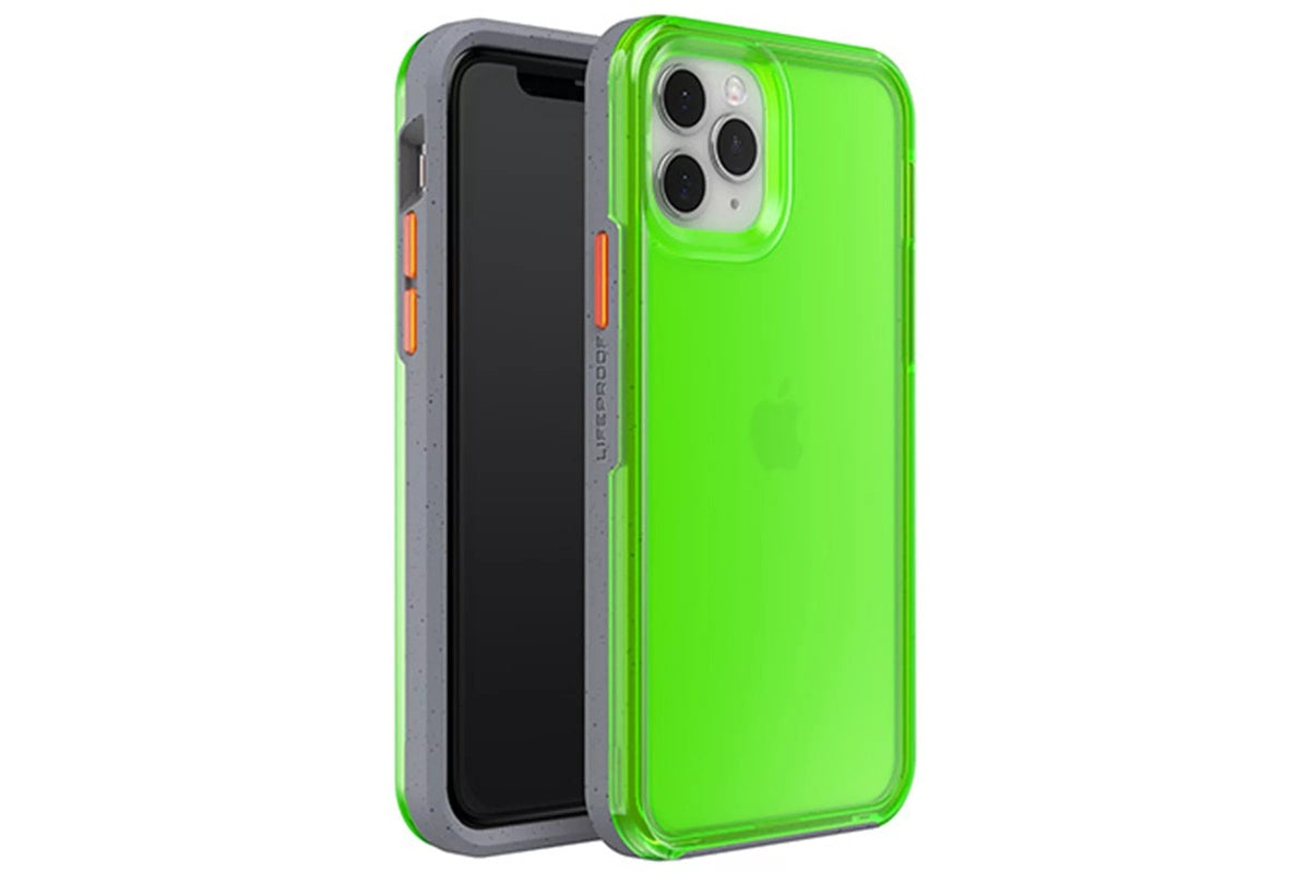Yellow LifeProof SLAM case on table