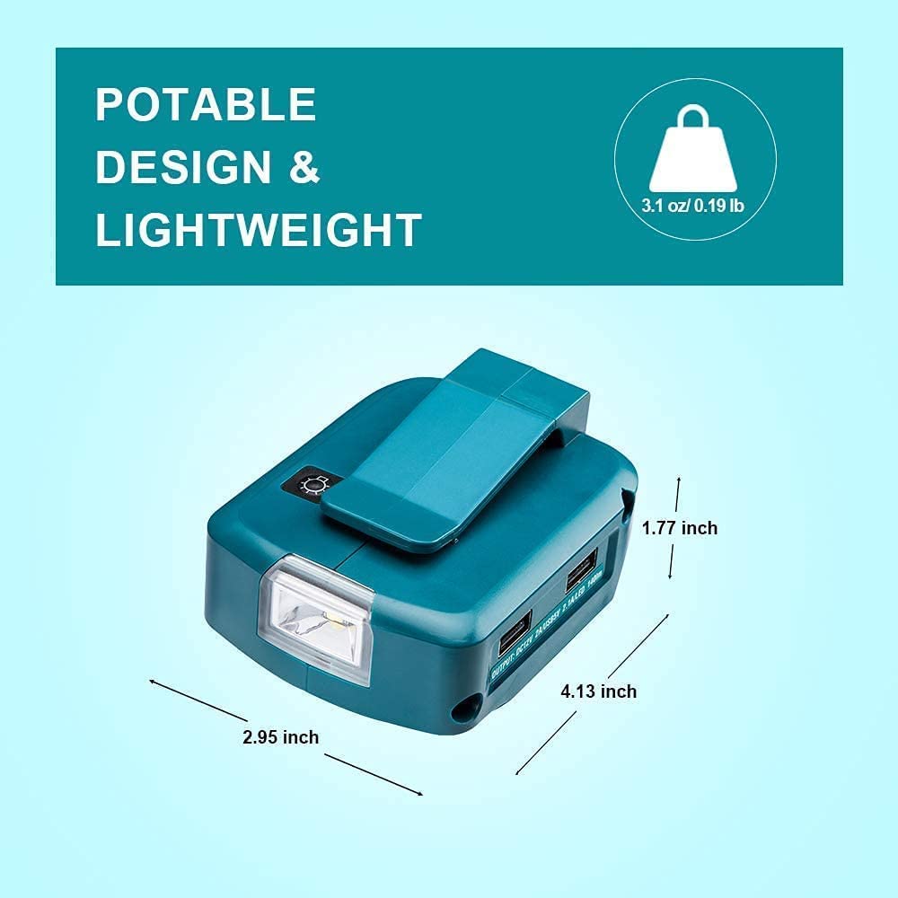 Adapter LED light steady and flashing modes