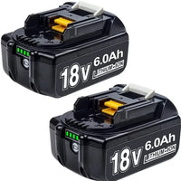 Thumbnail for 2X Replacement Makita 18V Battery 6AH Makita Battery