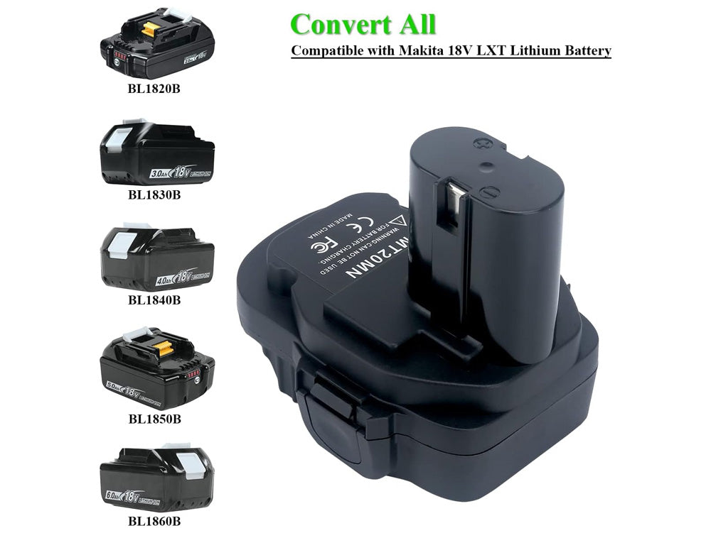 Side view of compact ABS plastic adapter