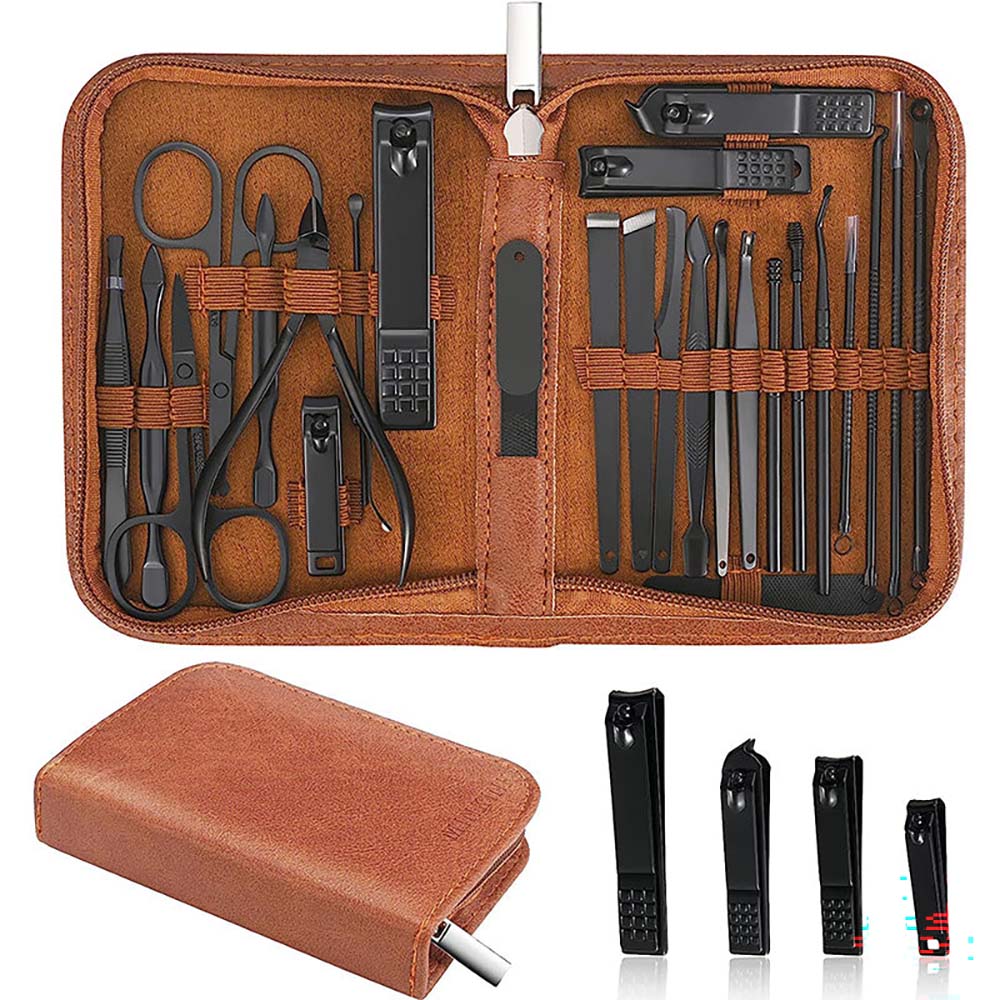 Nail clipper and grooming tools detail