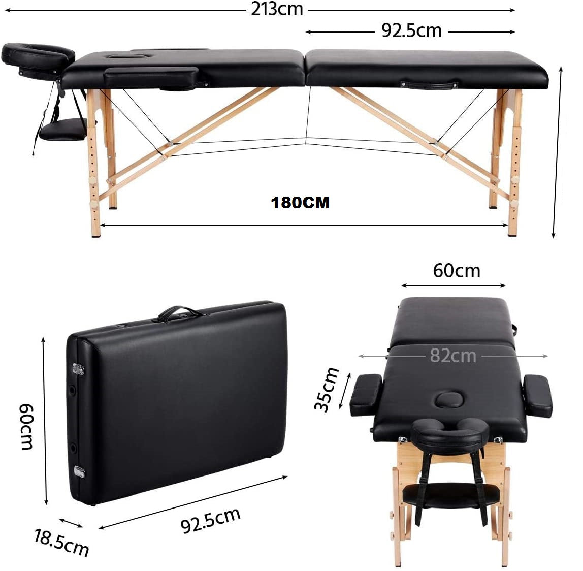 Lightweight massage table